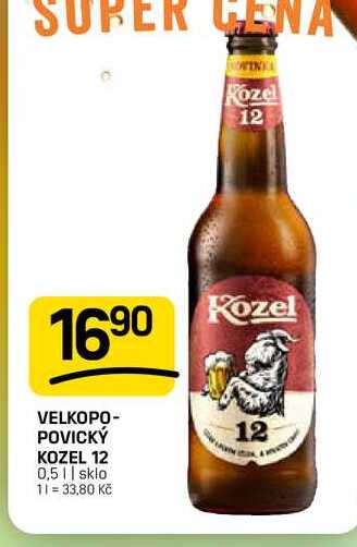 VELKOPOPOVICKÝ  KOZEL 12 0,5l