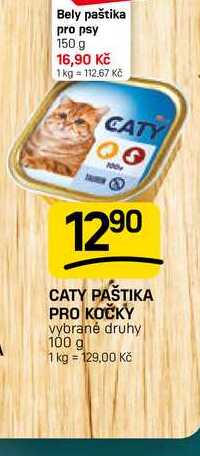 CATY PAŠTIKA PRO KOČKY vybrané druhy 100 g 