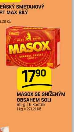 MASOX SE SNÍŽENÝM OBSAHEM SOLI 66 g