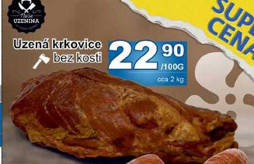 Uzená krkovice bez kosti 100g