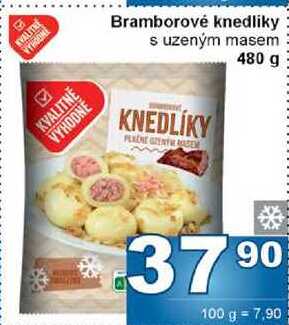 Bramborové knedliky s uzeným masem 480 g