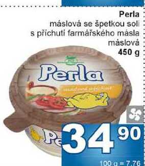 Perla máslová se špetkou soli s příchuti farmářského másla máslová 450 g