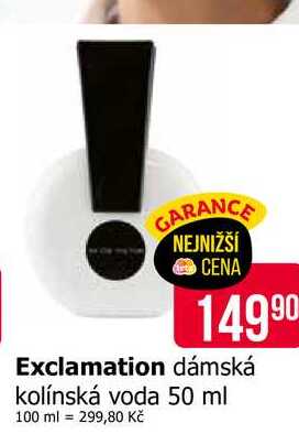 Exclamation dámská kolínská voda 50 ml