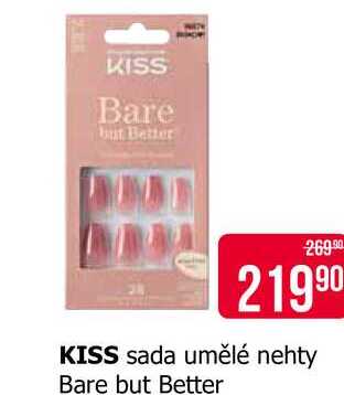 KISS sada umělé nehty Bare but Better 