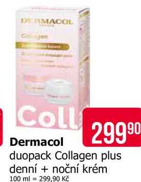 Dermacol duopack Collagen plus denní + noční krém 100 ml 