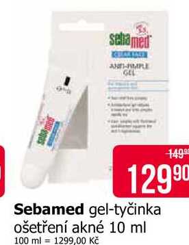 Sebamed gel-tyčinka ošetření akné 10 ml