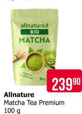 Allnature Matcha Tea Premium 100 g
