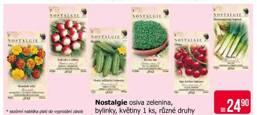 Nostalgie osiva zelenina