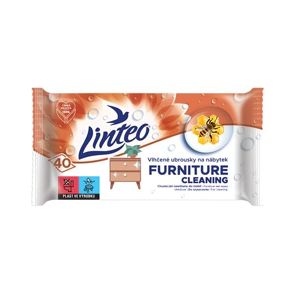 Linteo Vlhčené ubrousky na nábytek