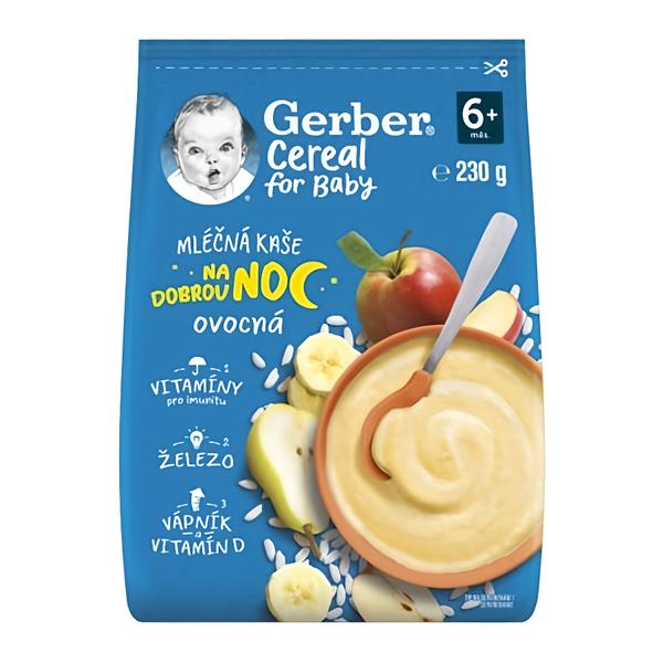 Gerber Cereal mléčná kaše ovocná Dobrou noc