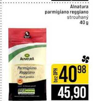 Alnatura parmigiano reggiano strouhaný 40 g 