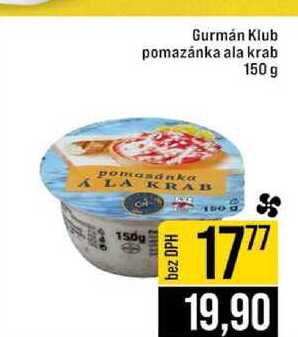 Gurmán Klub pomazánka ala krab 150 g 