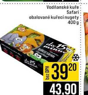 Vodňanské kuře Safari obalované kuřecí nugety 400 g