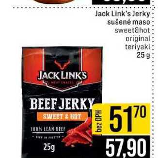 Jack Link's Jerky sušené maso sweet&hot original teriyaki 25g 