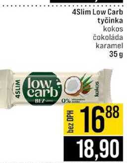 4Slim Low Carb tyčinka kokos čokoláda karamel 35 g 