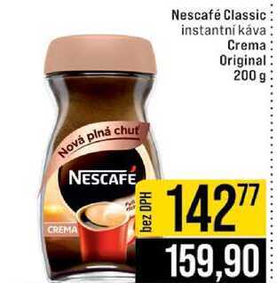 Nescafé Classic instantní káva Crema Original 200 g 