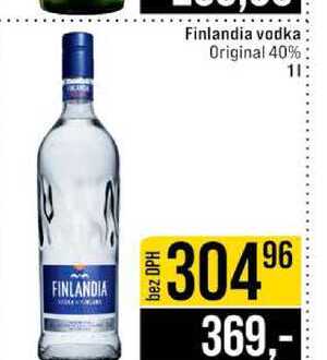Finlandia vodka Original 40% 1l