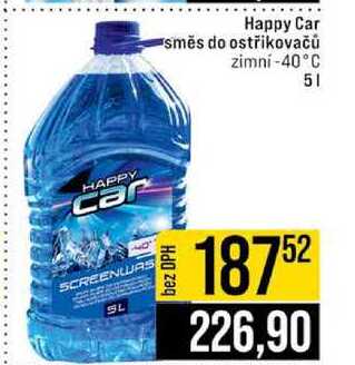 Happy Car směs do ostřikovačů zimní-40°C 5l