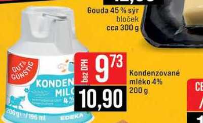 Kondenzované mléko 4% 200 g  