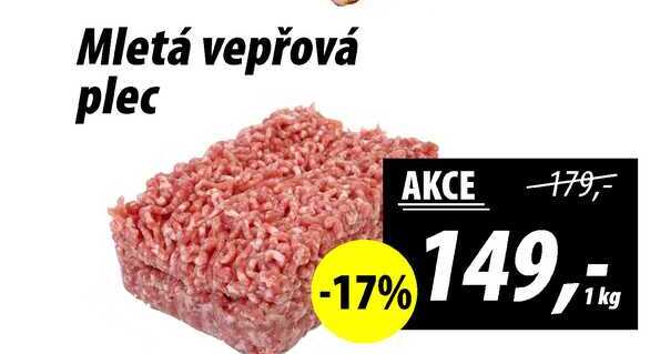 Mletá vepřová plec, 1 kg 