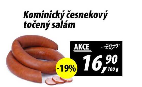 Kominický česnekový točený salám, 100 g
