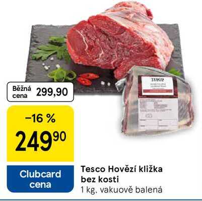 Tesco Hovězí kližka bez kosti, 1 kg