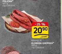 KLOBASA UHERSKÁ 100g
