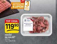 HOVĚZÍ NA GULÁŠ 400 g 