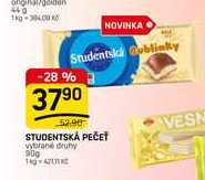 STUDENTSKÁ PEČEŤ vybrané druhy 90g 