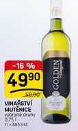 VINAŘSTVÍ MUTĚNICE 0,75l