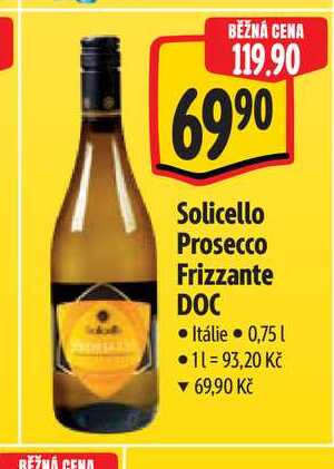   Solicello Prosecco Frizzante DOC 0,75 l