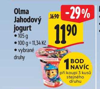 Olma Jahodový jogurt 105 g