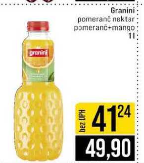 Granini pomeranč nektar pomeranč+mango 1l