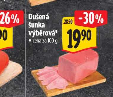 Dušená šunka zauzená 100g