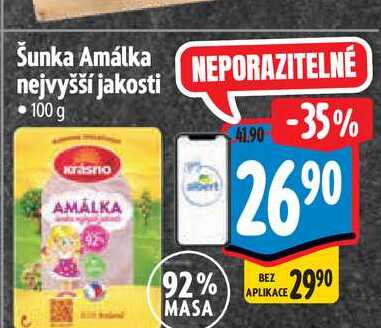 Šunka Amálka nejvyšší jakosti 100 g