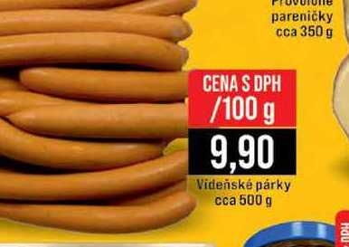 Videňské párky cca 500 g 