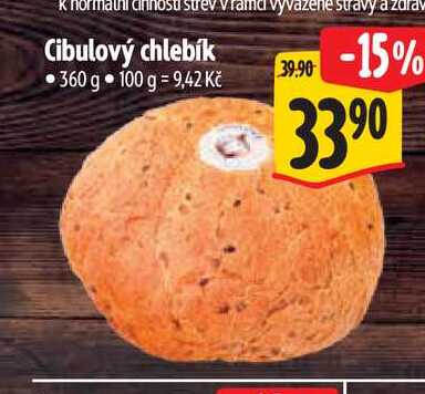   Cibulový chlebík 360 g 