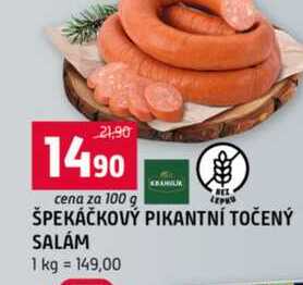 ŠPEKÁČKOVÝ PIKANTNÍ TOČENÝ SALÁM 100g