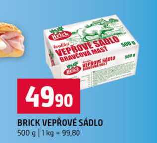 BRICK VEPŘOVÉ SÁDLO 500 g 
