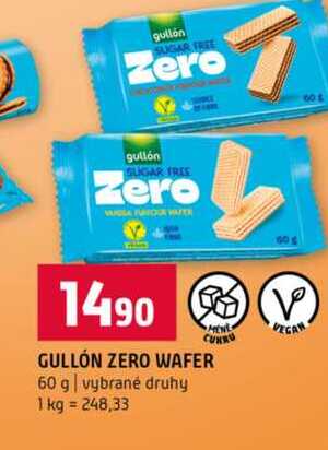 GULLÓN ZERO WAFER 60 g vybrané druhy