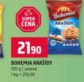 BOHEMIA ARAŠIDY 100 g solené