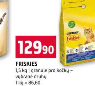 FRISKIES 1,5 kg granule pro kočky vybrané druhy