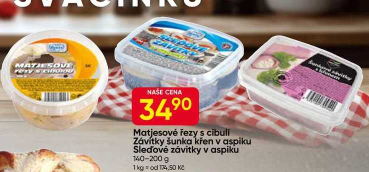 Matjesové řezy 140 g