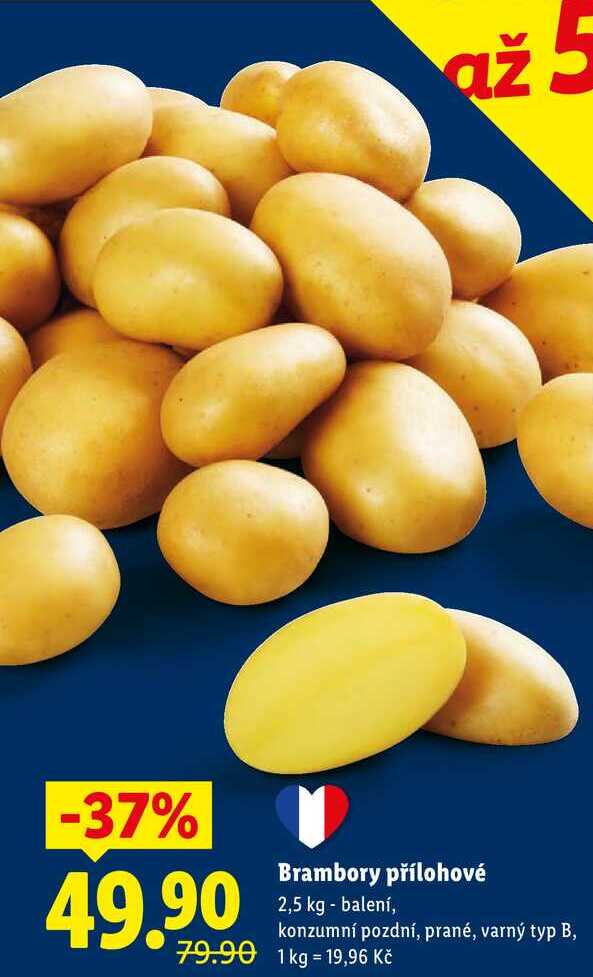 Brambory přílohové, 2,5 kg 