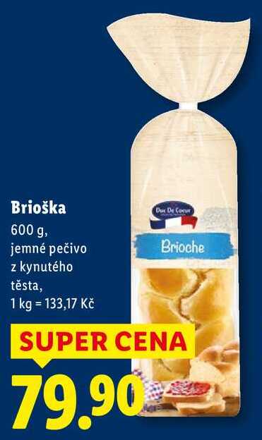Brioška, 600 g