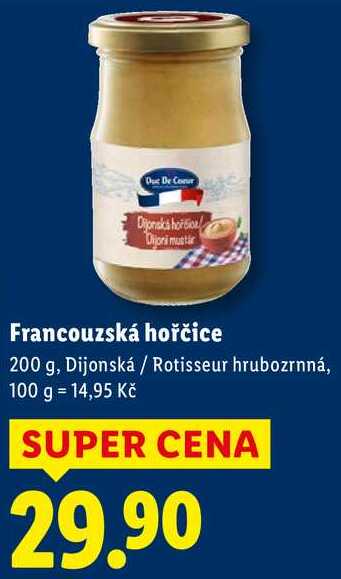Francouzská hořčice, 200 g