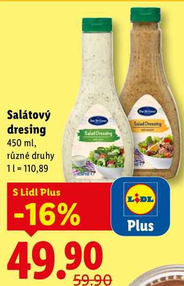 Salátový dresing, 450 ml