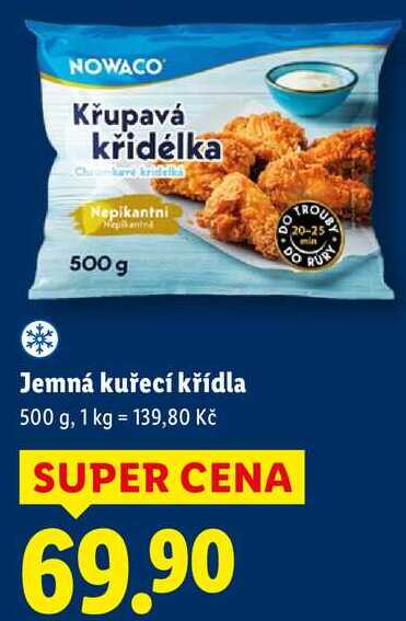 Jemná kuřecí křídla, 500 g
