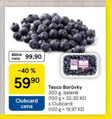 Tesco Borůvky, 300 g