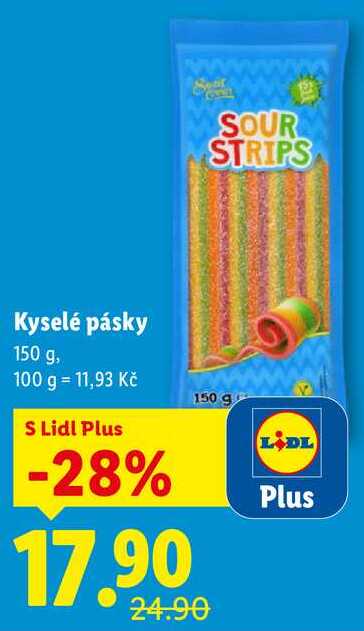 Kyselé pásky, 150 g
